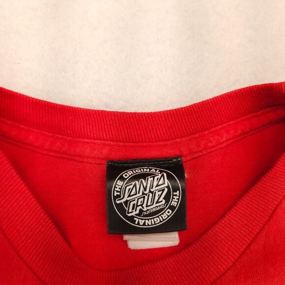 Santa Cruz Casual Crew Neck Short Sleeve Graphic T Shirt Mens Size S Red - Picture 3 of 9